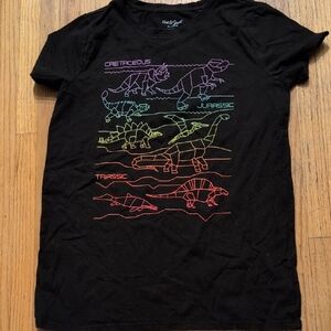 Cat & Jack Black Dinosaur Graphic Tee